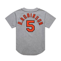 Baltimore Orioles Brooks Robinson Gray Cooperstown Collection 1966 Authentic Jersey