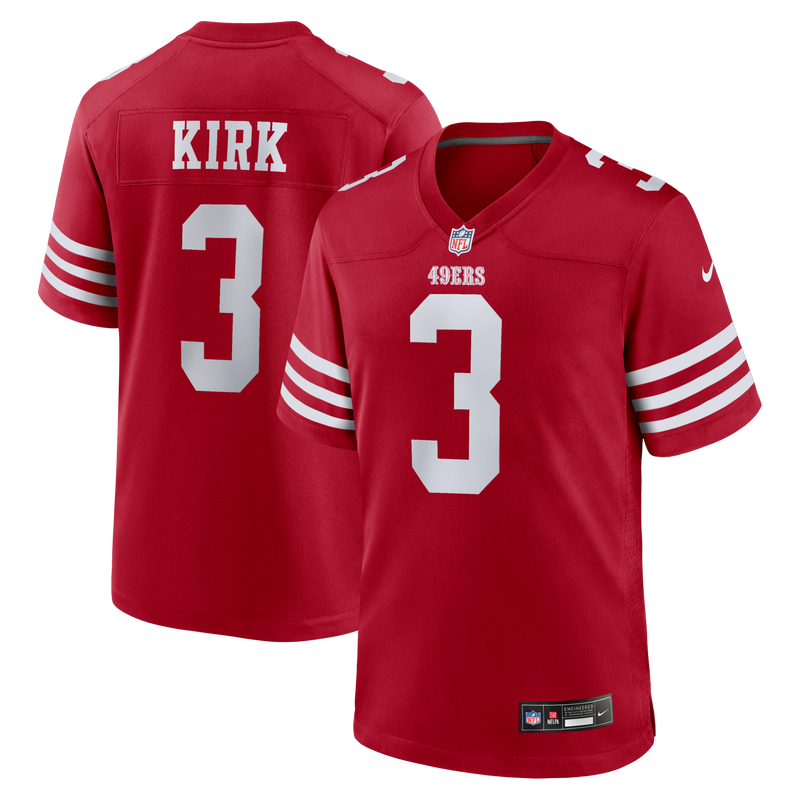 San Francisco 49ers Christian Kirk Scarlet Team Game Jersey