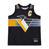 Pittsburgh Penguins Mario Lemieux Black Maxxed Out Fashion Basketball Jersey