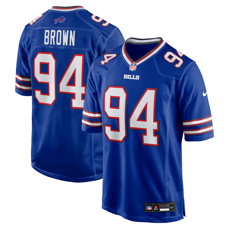 Buffalo Bills Andrew Brown Royal Game Jersey