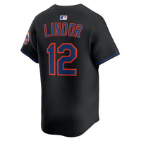 New York Mets Francisco Lindor Black Alternate Limited Jersey