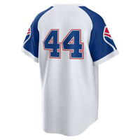 Atlanta Braves Hank Aaron White Home Cooperstown Collection Player Jersey