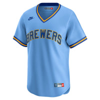 Milwaukee Brewers Light Blue Cooperstown Collection Limited Jersey