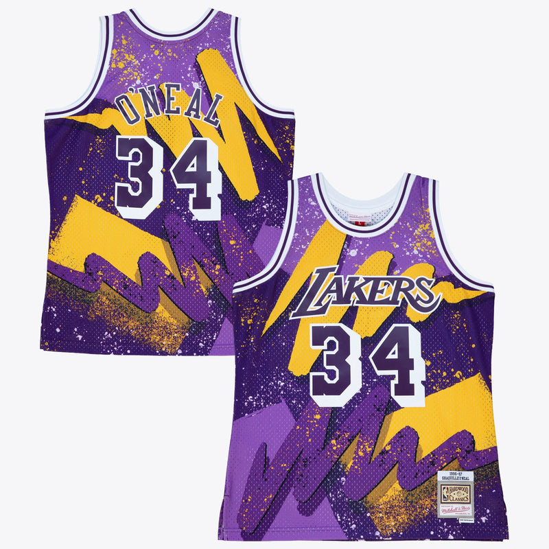Los Angeles Lakers Shaquille O'Neal 1996 Hyper Hoops Swingman Jersey - Dark Purple