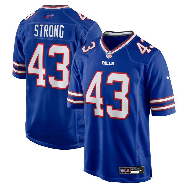 Buffalo Bills Dorian Strong Royal Team Game Jersey