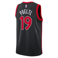 Toronto Raptors Statement Edition Swingman Jersey - Black - Jakob Poeltl