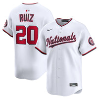 Washington Nationals Keibert Ruiz White Home Limited Player Jersey