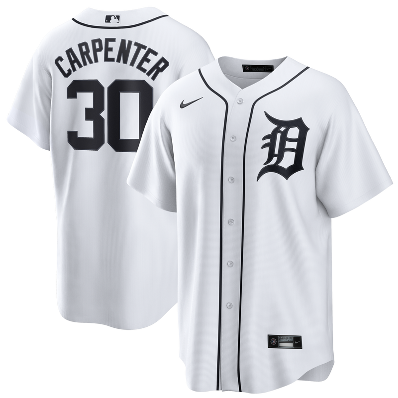 Detroit Tigers Kerry Carpenter White Home Replica Jersey