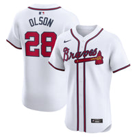 Atlanta Braves Matt Olson White Home Elite Player Jersey