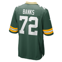 Green Bay Packers Brant Banks Green Team Game Jersey