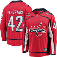 Washington Capitals Martin Fehervary Red Home Breakaway Player Jersey