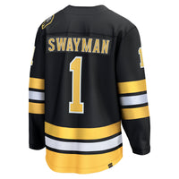 Boston Bruins Jeremy Swayman Black Home Breakaway Player Jersey