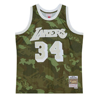 Los Angeles Lakers NBA Shaquille O'Neal Ghost Green Camo Swingman Jersey
