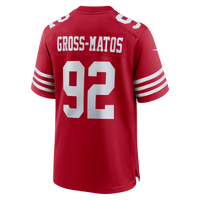 San Francisco 49ers Yetur Gross-Matos Scarlet Team Game Jersey