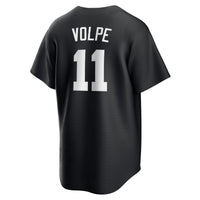 New York Yankees Anthony Volpe Black Fashion Replica Player Jersey