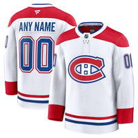 Montreal Canadiens White Away Premium Custom Jersey
