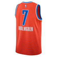Oklahoma City Thunder Jordan Statement Edition Swingman Jersey - Orange - Chet Holmgren