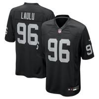 Las Vegas Raiders Jonah Laulu Black Team Game Jersey