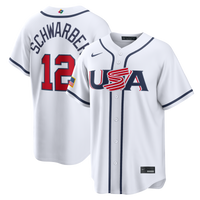 USA Baseball Kyle Schwarber White 2026 World Baseball Classic Home Stadium Jersey