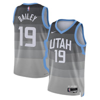 Utah Jazz 2025/26 City Edition Swingman Jersey - Gray - Ace Bailey