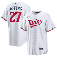 Minnesota Twins Ryan Jeffers White Home Replica Player Jersey