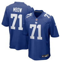 New York Giants Marcus Mbow Royal Team Game Jersey