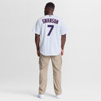 Chicago Cubs Dansby Swanson White Home Replica Jersey