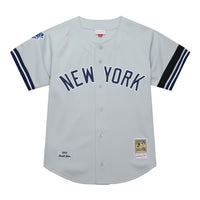 New York Yankees Derek Jeter Gray Cooperstown Collection 2000 World Series Authentic Jersey
