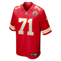 Kansas City Chiefs Josh Simmons Red Team Game Jersey