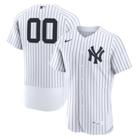 New York Yankees White Home Authentic Custom Jersey