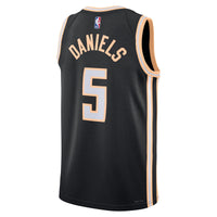 Atlanta Hawks 2025/26 City Edition Swingman Jersey - Black - Dyson Daniels