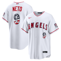 Fourth of July Los Angeles Angels Zach Neto White USA 250 Stadium Jersey