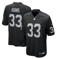 Las Vegas Raiders Jamal Adams Black Team Game Jersey