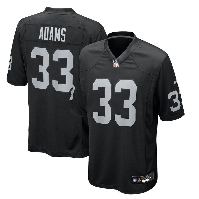 Las Vegas Raiders Jamal Adams Black Team Game Jersey