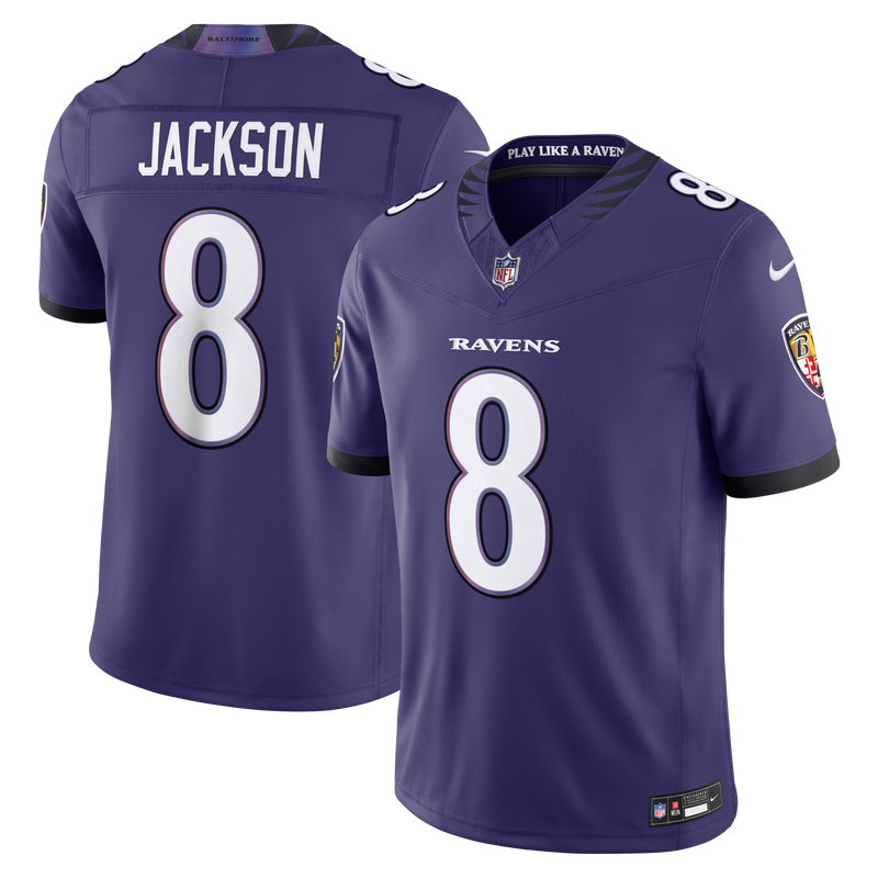 Baltimore Ravens Lamar Jackson Purple Team Vapor F.U.S.E. Stitched Limited Jersey