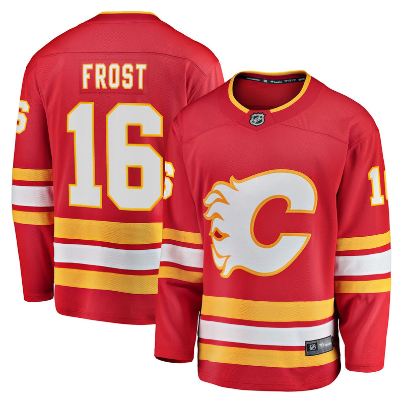 Calgary Flames Morgan Frost Red Home Breakaway Jersey
