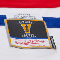Montreal Canadiens Guy Lafleur White 1971 Power Play Jersey