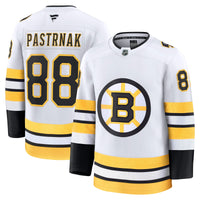 Boston Bruins David Pastrnak White Away Premium Player Jersey