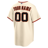 San Francisco Giants Cream Home Replica Custom Jersey