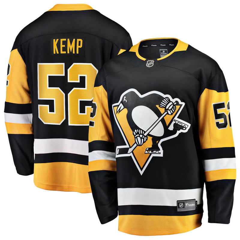 Pittsburgh Penguins Philip Kemp Black Home Breakaway Jersey