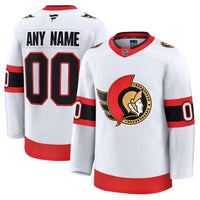 Ottawa Senators White Away Premium Custom Jersey