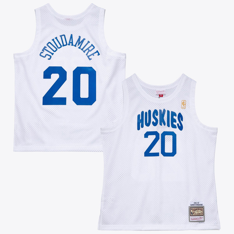 Toronto Huskies Damon Stoudamire 1996 Swingman Authentic Jersey - White