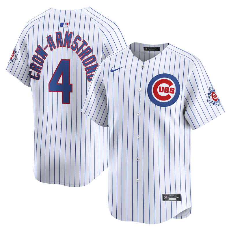Chicago Cubs Pete Crow-Armstrong White 150th Anniversary Limited Jersey