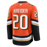 Anaheim Ducks Chris Kreider Orange Home Premium Jersey