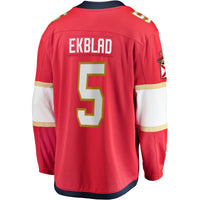 Florida Panthers Aaron Ekblad Red Home Team Breakaway Player Jersey