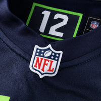 Seattle Seahawks Robbie Ouzts College Navy Team Game Jersey