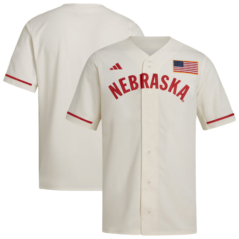 Cream Nebraska Huskers Replica Baseball Jersey