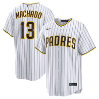 San Diego Padres Manny Machado White Home Replica Player Jersey