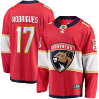 Florida Panthers Evan Rodrigues Red Home Breakaway Jersey