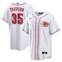 Cincinnati Reds Jose Trevino White Home Replica Jersey